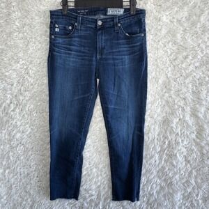 AG Adriano Goldschmied Prima Crop Cigarette Jeans Dark Wash Womens Size 28R